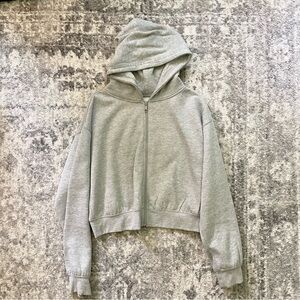Ardene cropped zip up hoodie